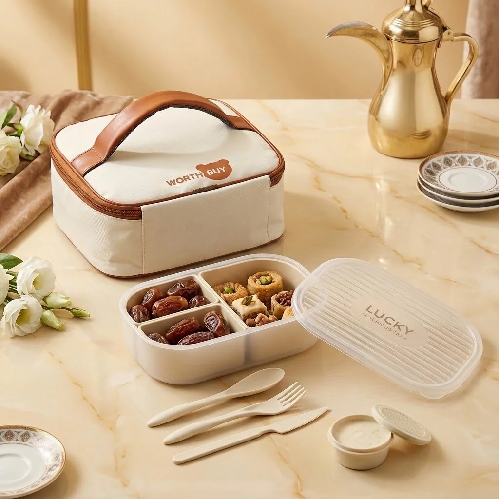 Meal Prep Or Prep Meal - Lonchera Bento de Plástico con 3