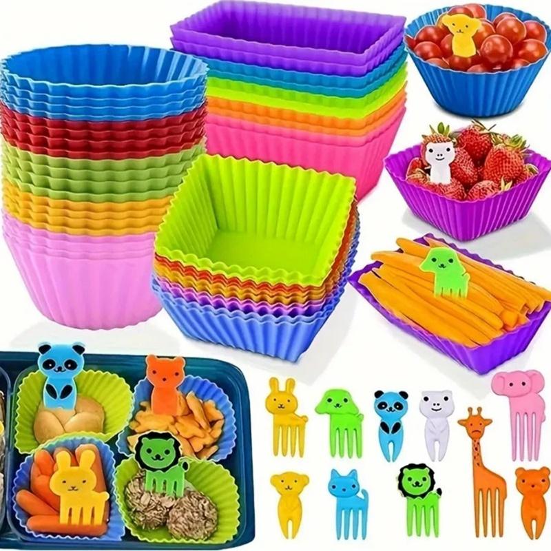 ● Separadores de silicona para - Meal Prep Template reseña y precio