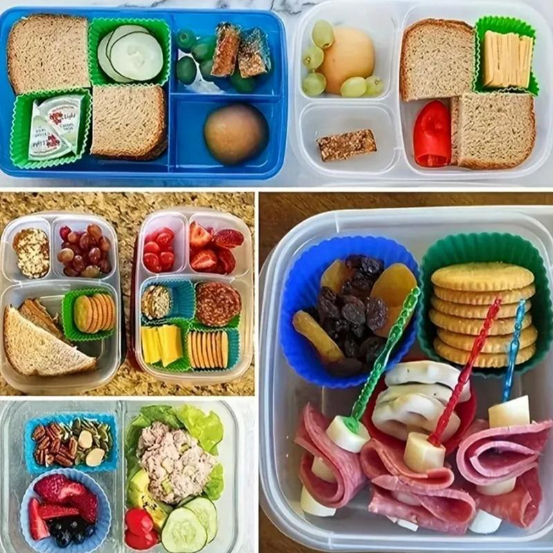 ● Separadores de silicona para - Meal Prep Template reseña y precio