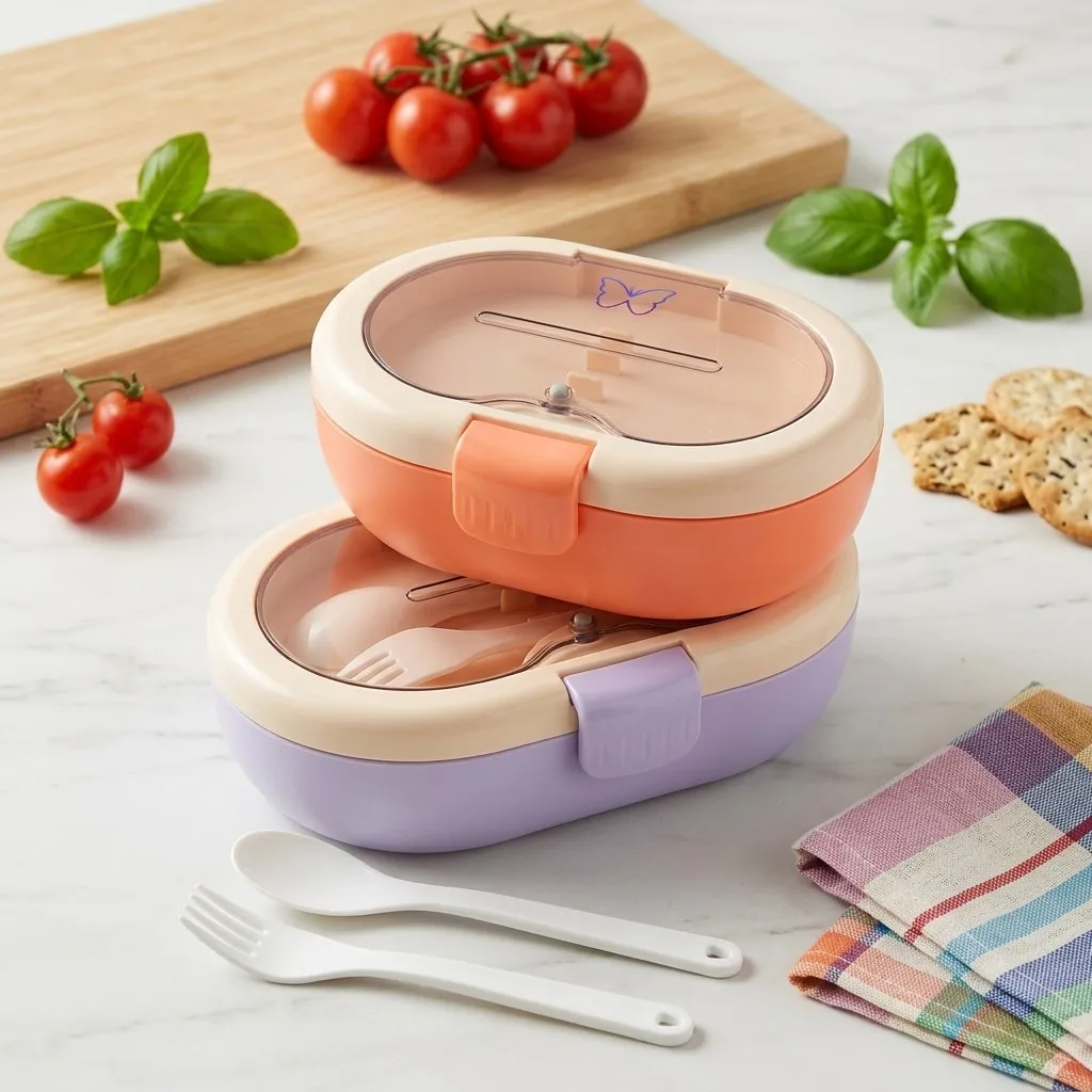 Lonchera Bento de Plástico con - Meal Prep Or Prep Meal reseña y precio