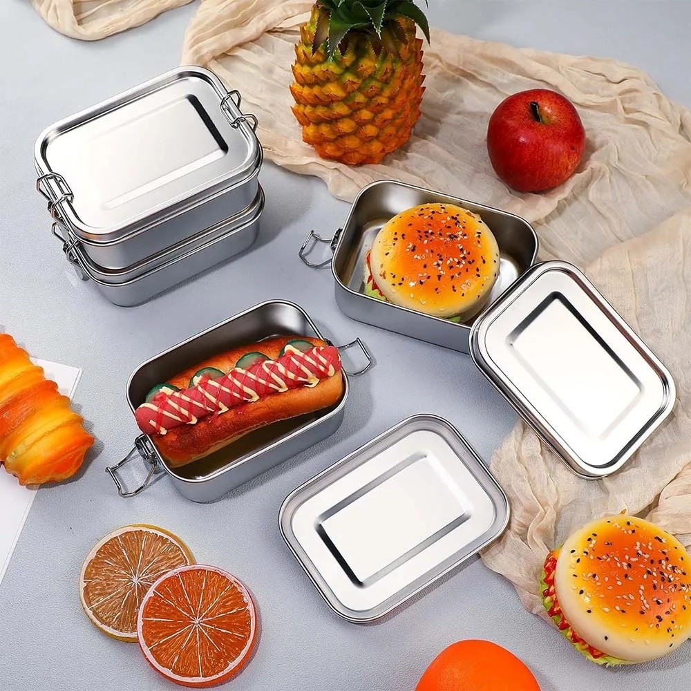 Caja Bento de acero inoxidable - Meal Prep Bowl reseña y precio
